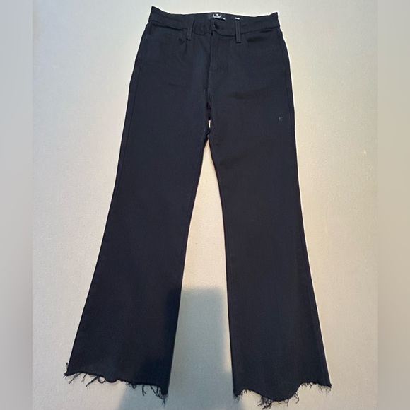 Letters to Juliet by Evergreen Clothing Paola A-Line Scissor Cut Jean - Black - Picture 6 of 13